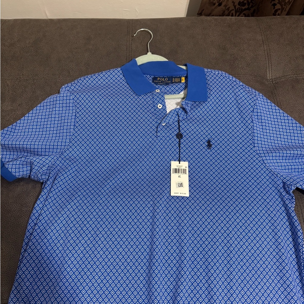 Polo by Ralph Lauren Blue Polka Dot Polo Shirt